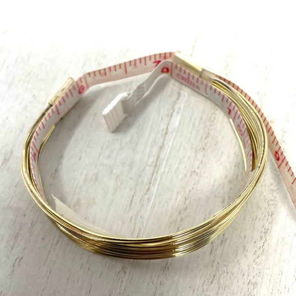 Sterling silver with gold overlay multi strand cuff, 24.2g - Picture 16 of 16